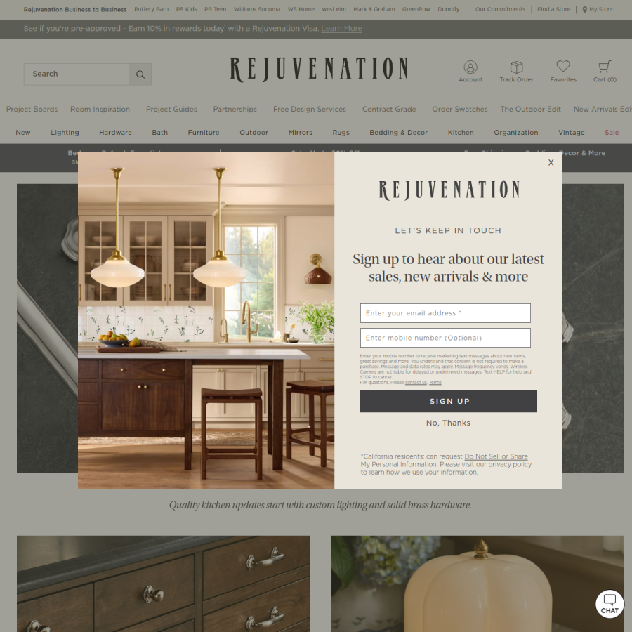 rejuvenation.com homepage screenshot
