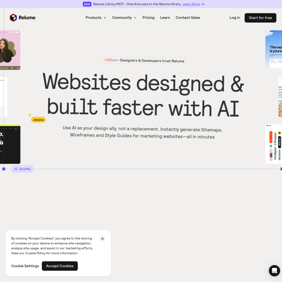 relume.io homepage screenshot