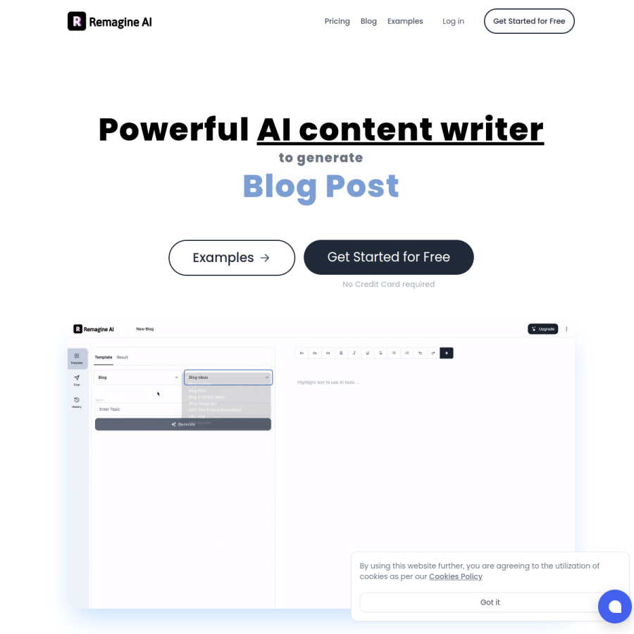 remagineai.com homepage screenshot