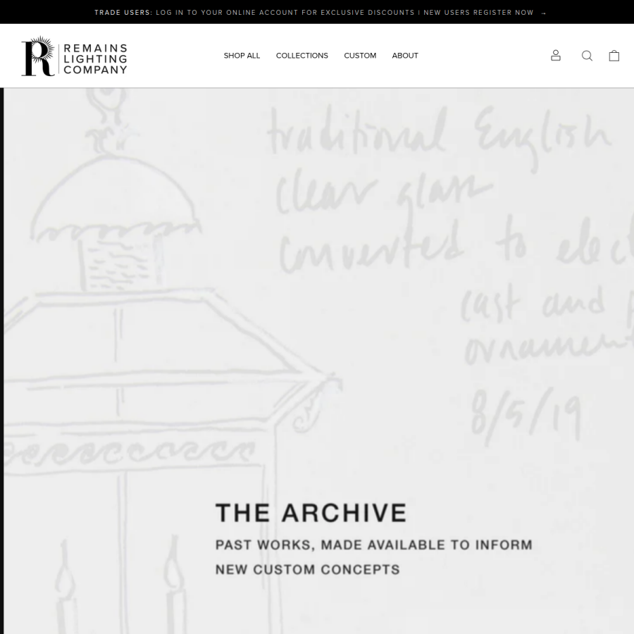 remains.com homepage screenshot