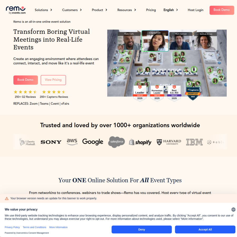remo.co homepage screenshot