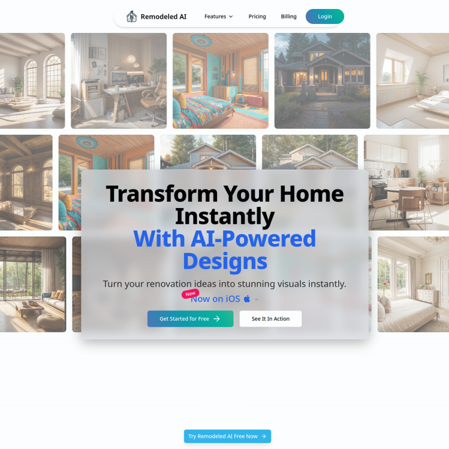 remodeled.ai homepage screenshot