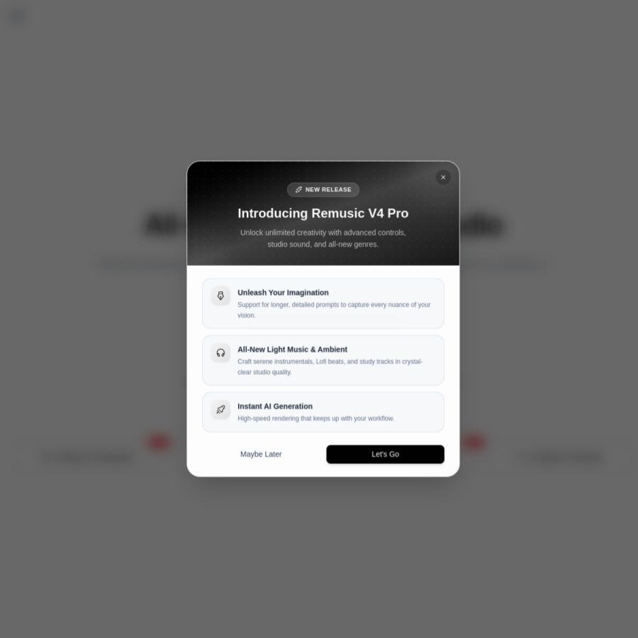 remusic.ai homepage screenshot