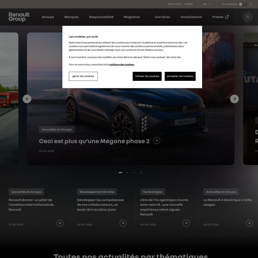 renaultgroup.com homepage screenshot