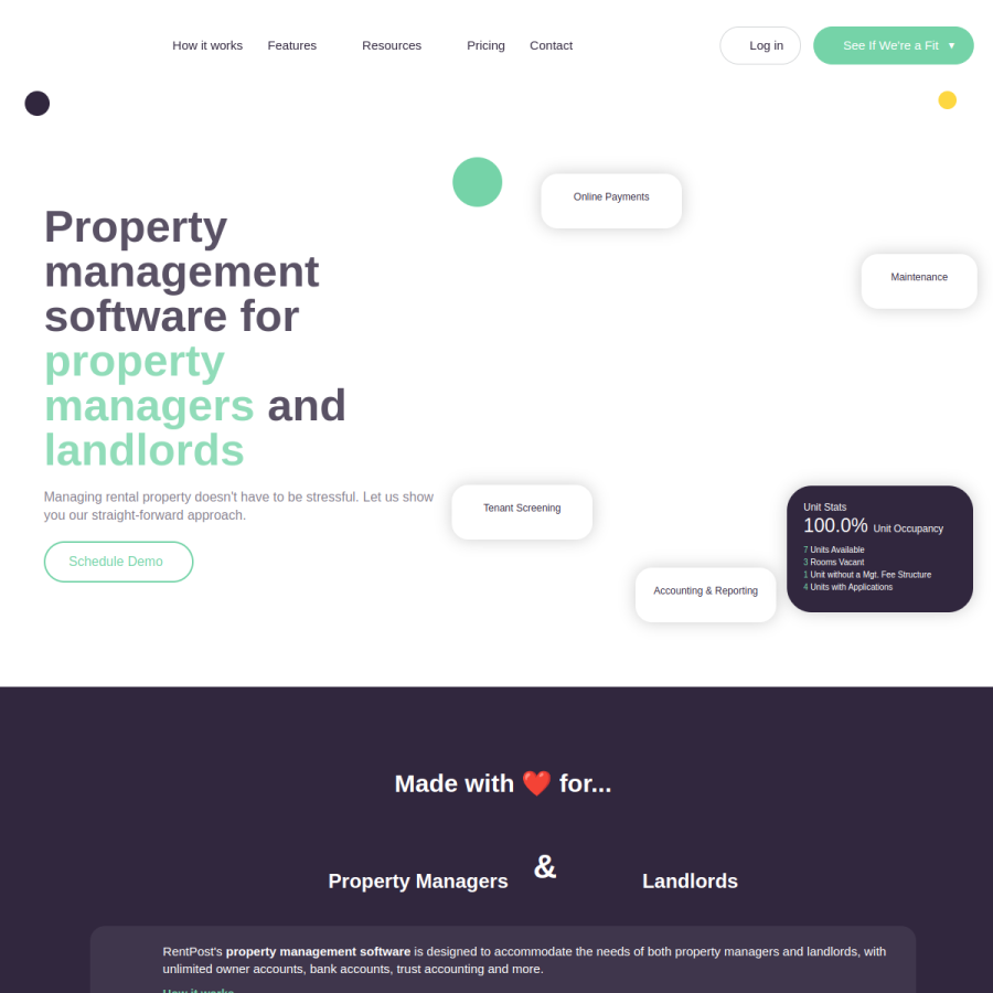 rentpost.com homepage screenshot