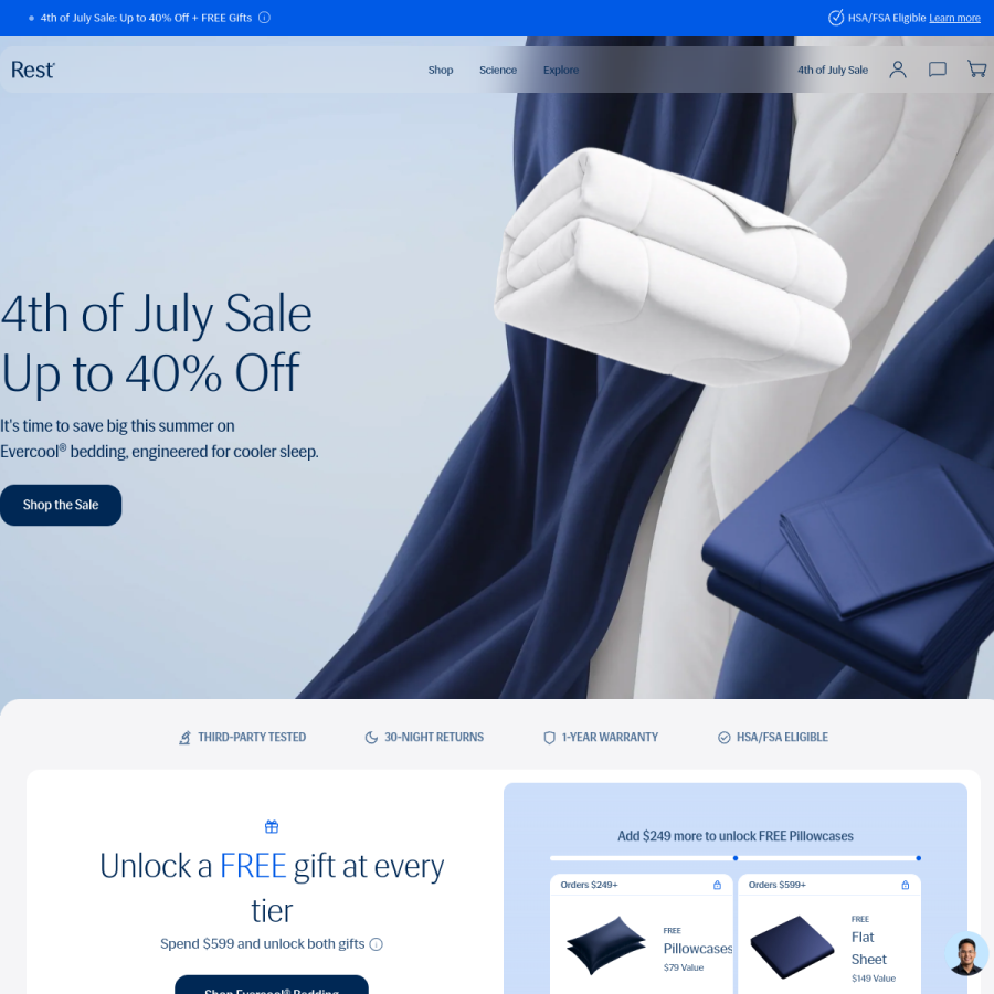 rest.com homepage screenshot