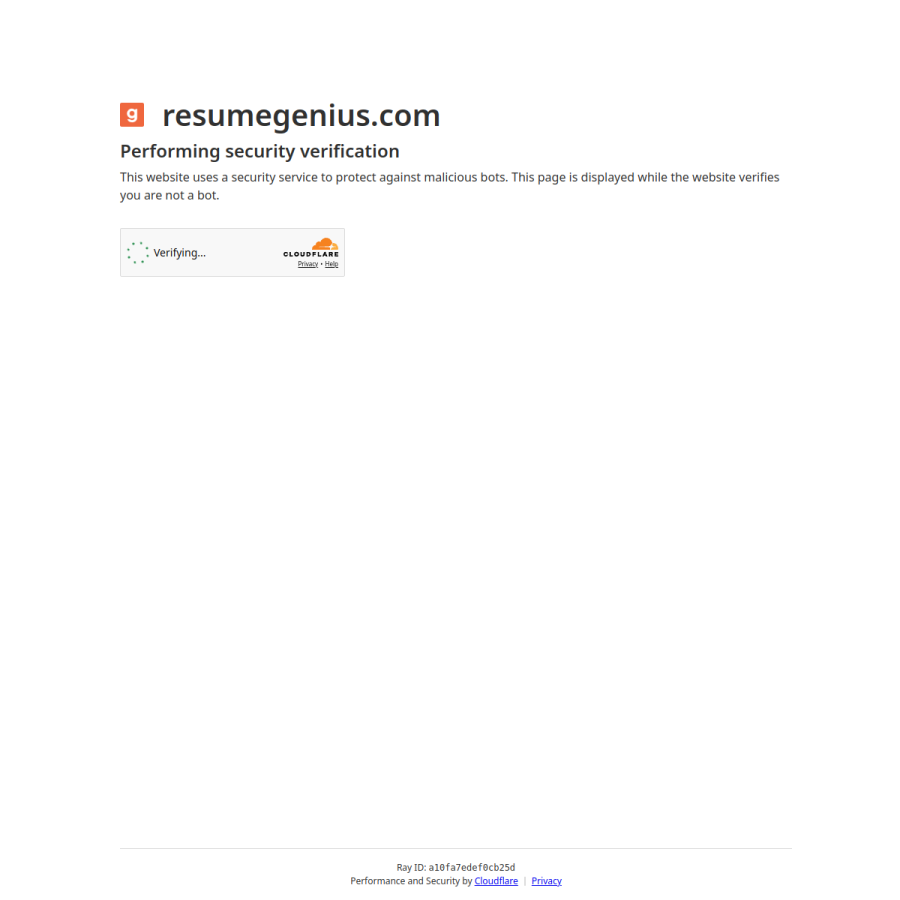 resumegenius.com homepage screenshot