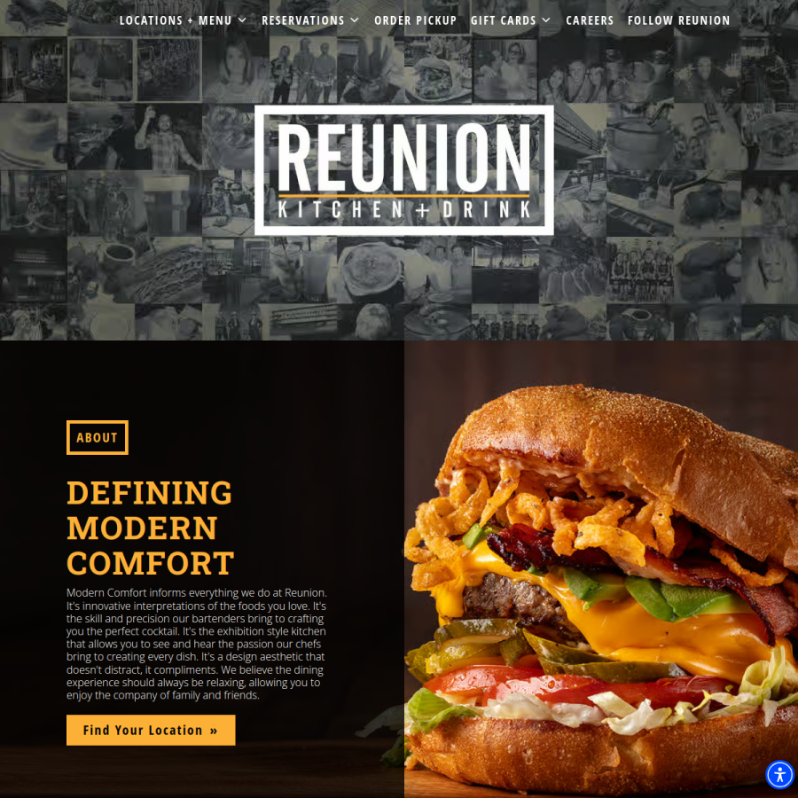 reunionkitchen.net homepage screenshot