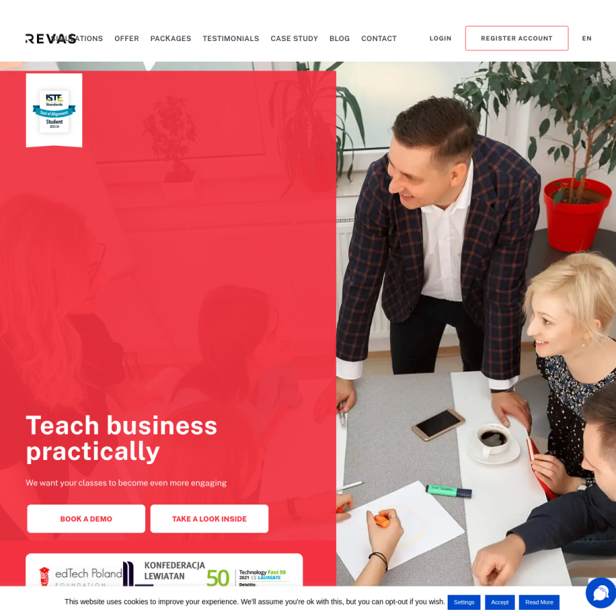 revas.online homepage screenshot