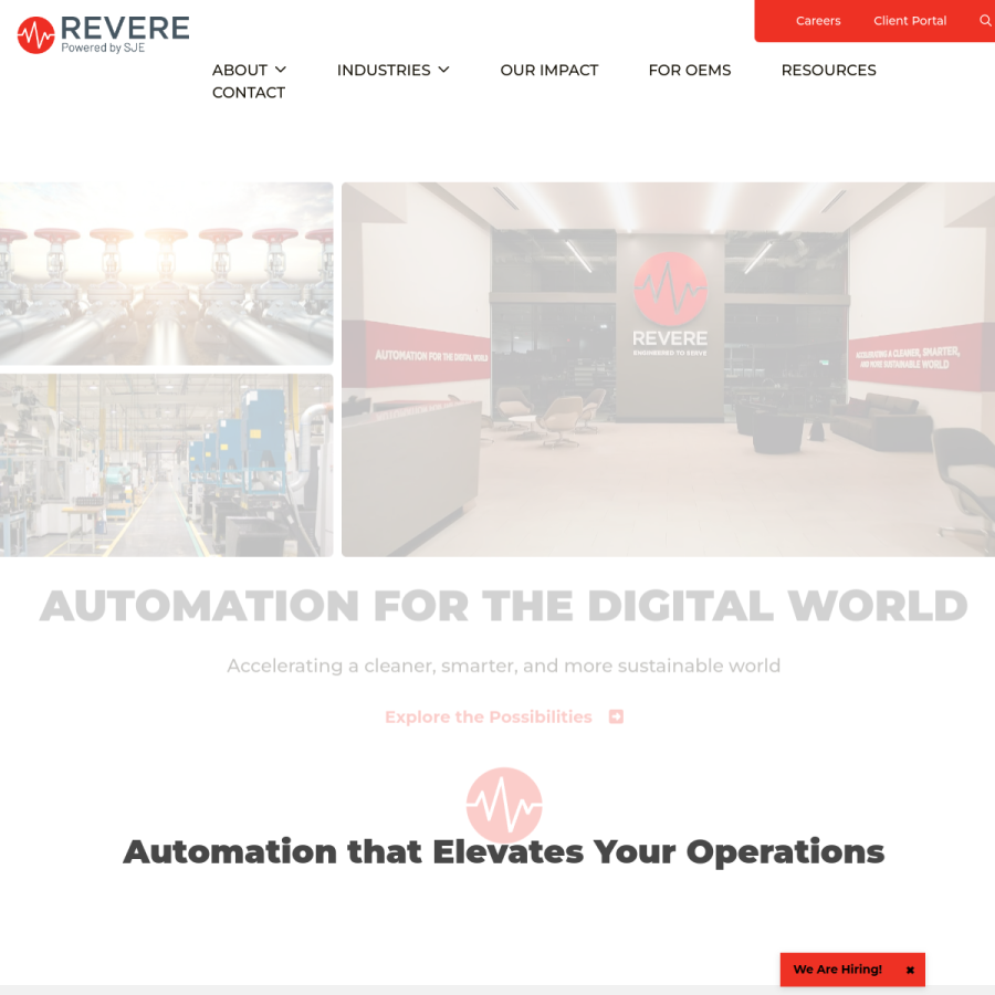 reverecontrol.com homepage screenshot