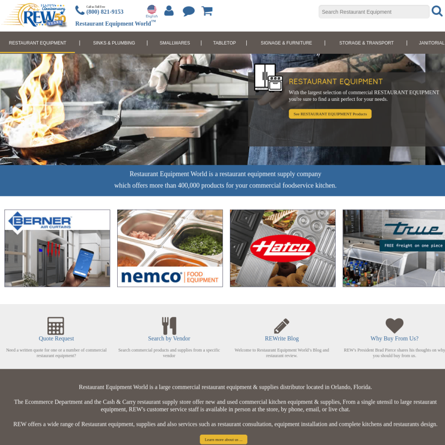rewonline.com homepage screenshot