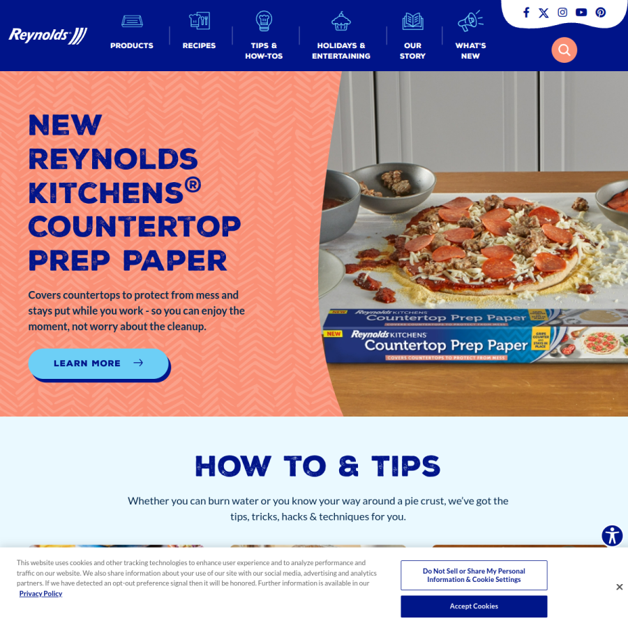 reynoldsbrands.com homepage screenshot