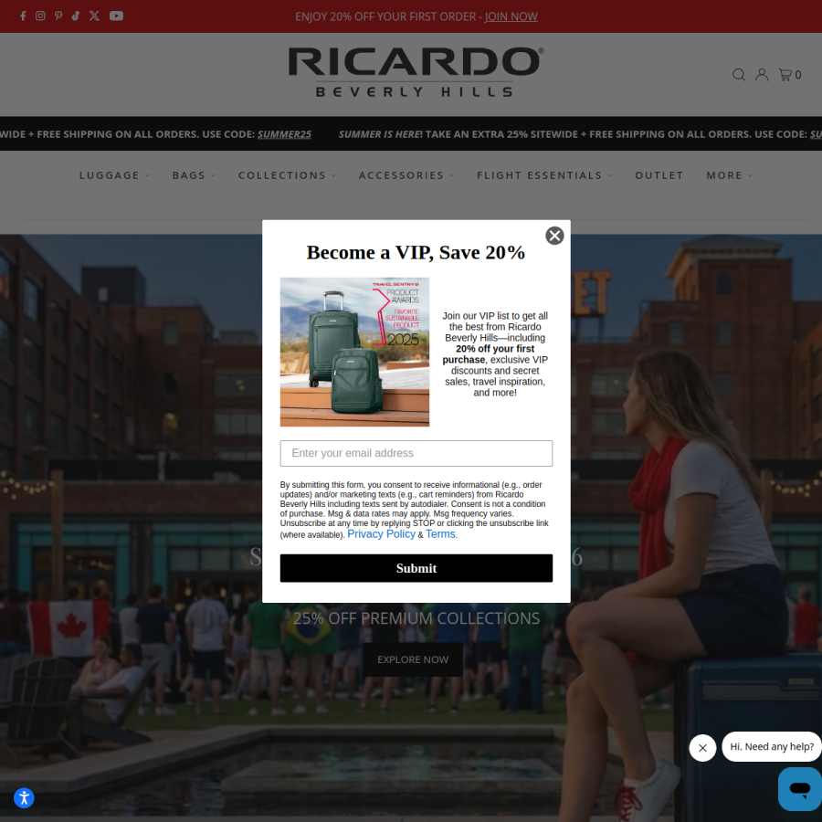 ricardobeverlyhills.com homepage screenshot