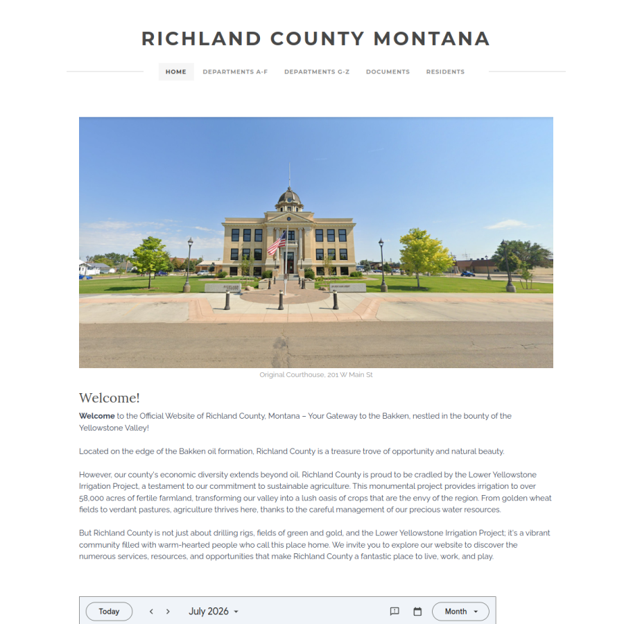 richland.org homepage screenshot
