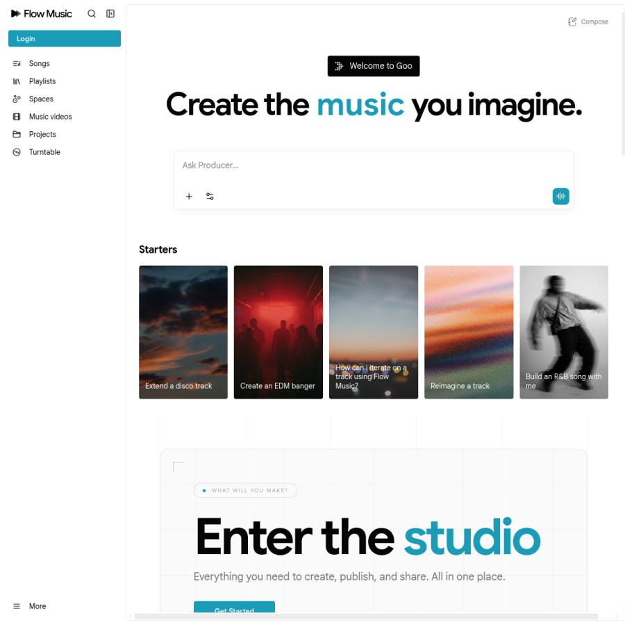 riffusion.com homepage screenshot