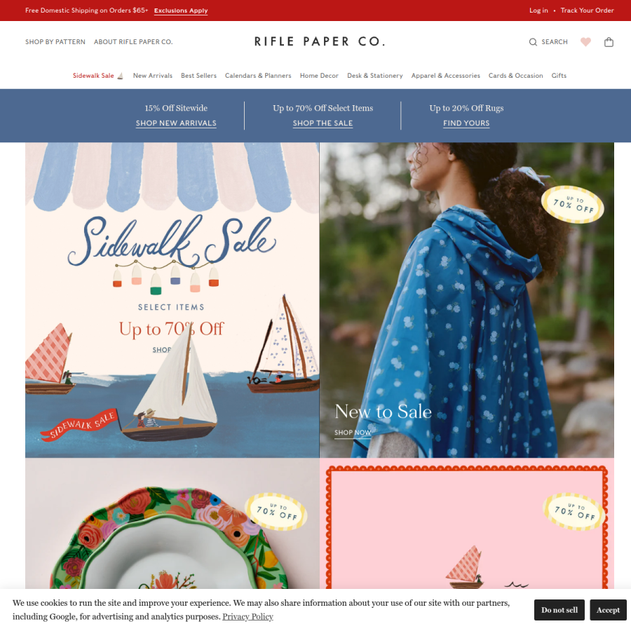 riflepaperco.com homepage screenshot