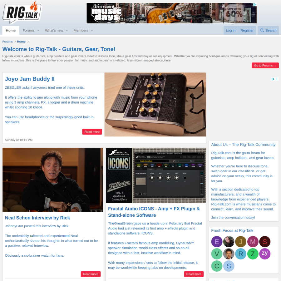 rig-talk.com homepage screenshot