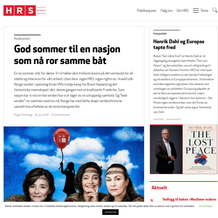 rights.no homepage screenshot