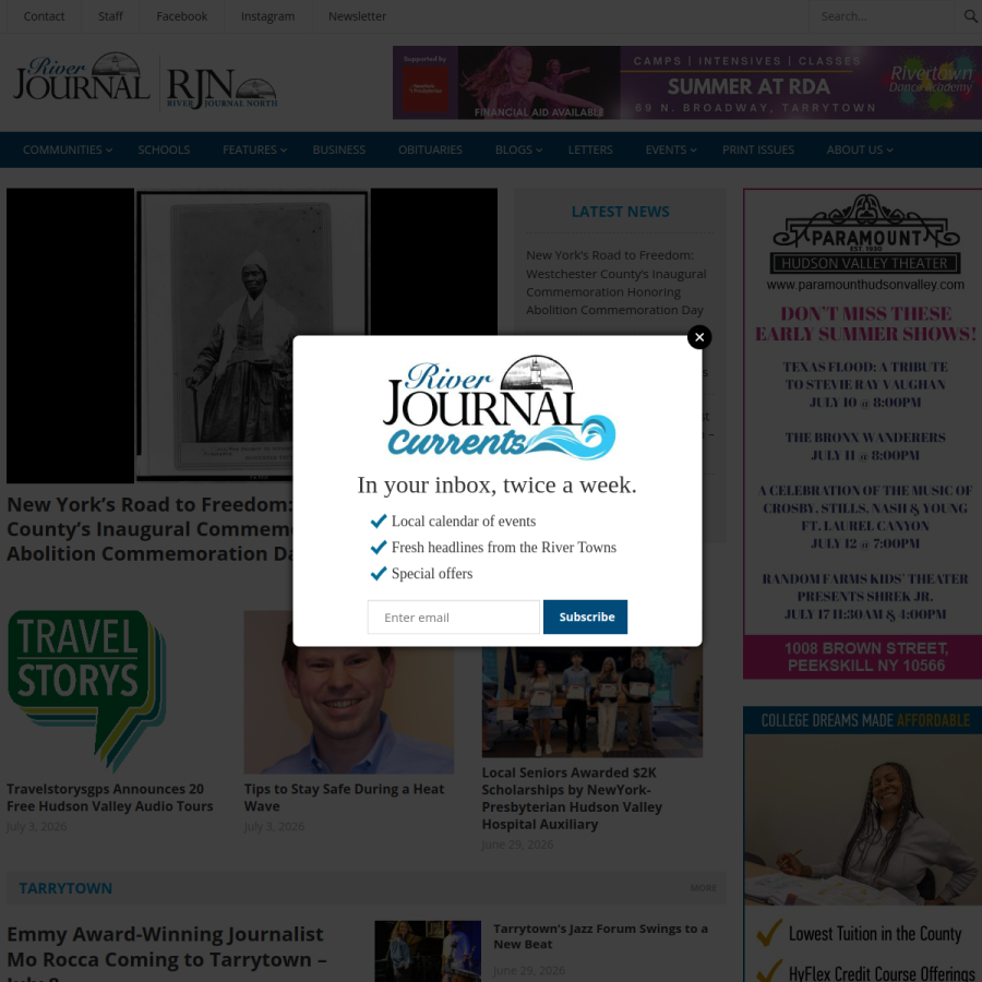 riverjournalonline.com homepage screenshot