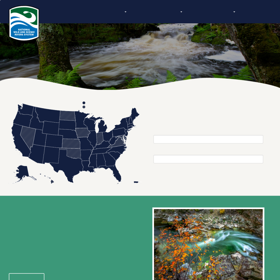 rivers.gov homepage screenshot