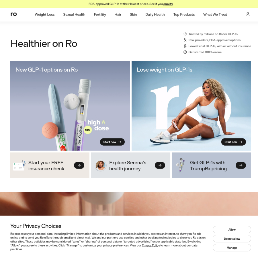 ro.co homepage screenshot