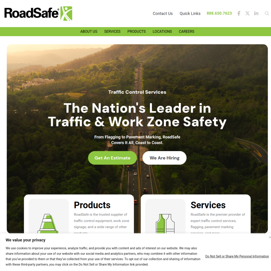 roadsafetraffic.com homepage screenshot
