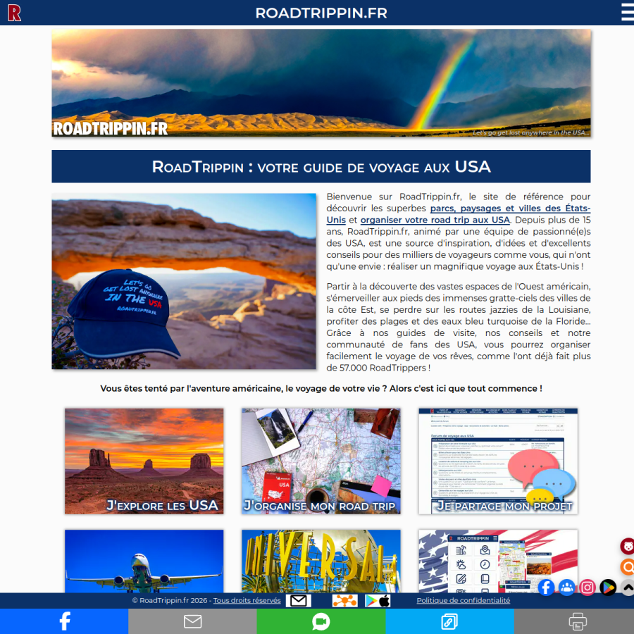 roadtrippin.fr homepage screenshot