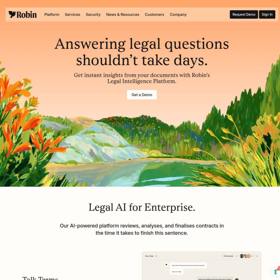 robinai.com homepage screenshot