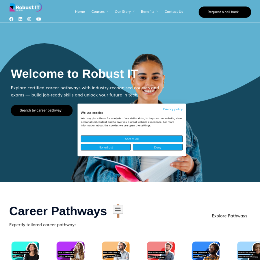robustittraining.com homepage screenshot