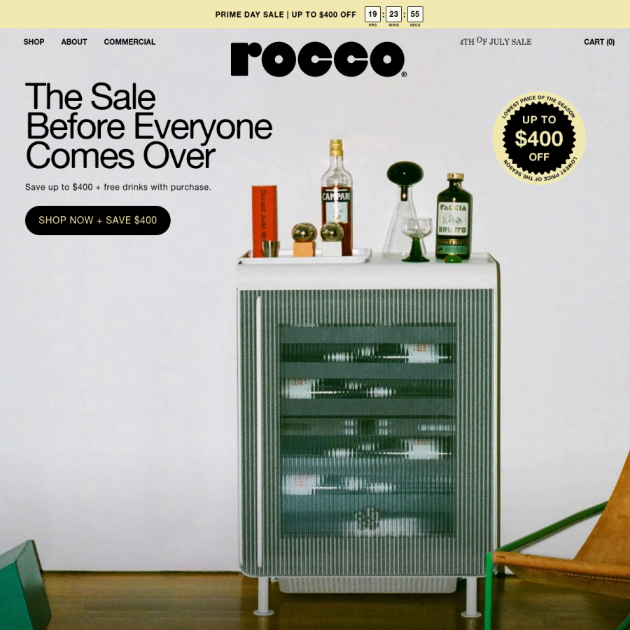 roccofridge.com homepage screenshot