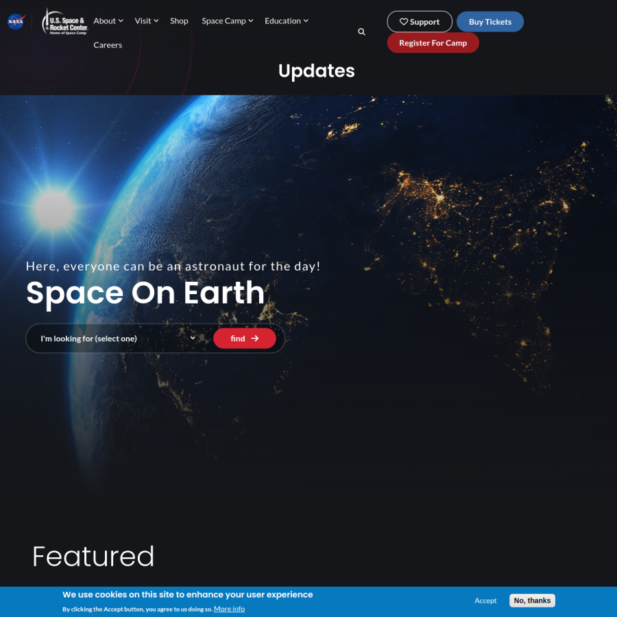 rocketcenter.com homepage screenshot