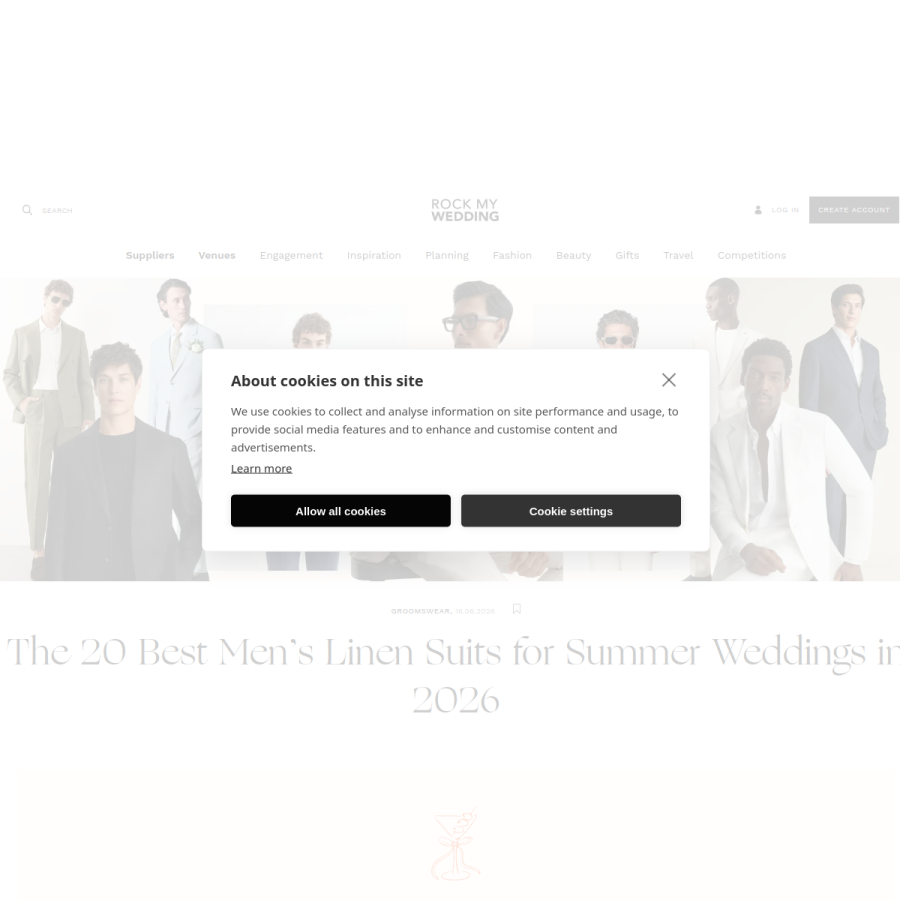 rockmywedding.co.uk homepage screenshot
