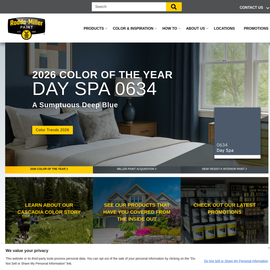 roddapaint.com homepage screenshot