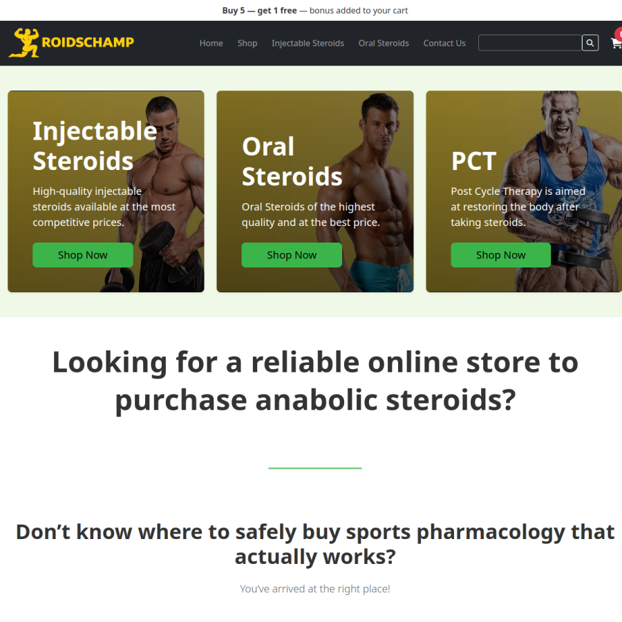 roidschamp.com homepage screenshot