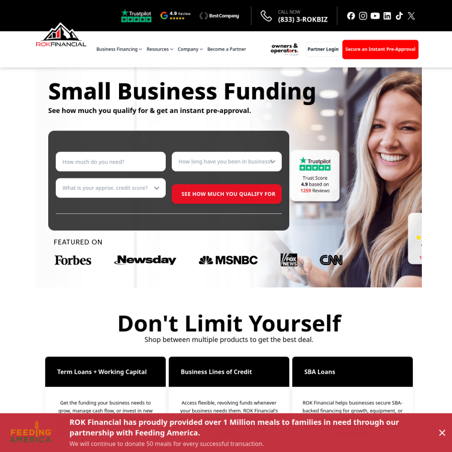 rok.biz homepage screenshot