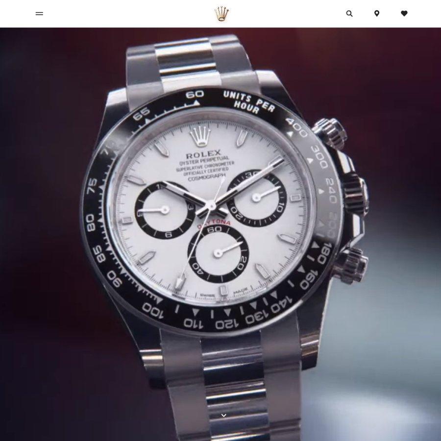 rolex.cn homepage screenshot