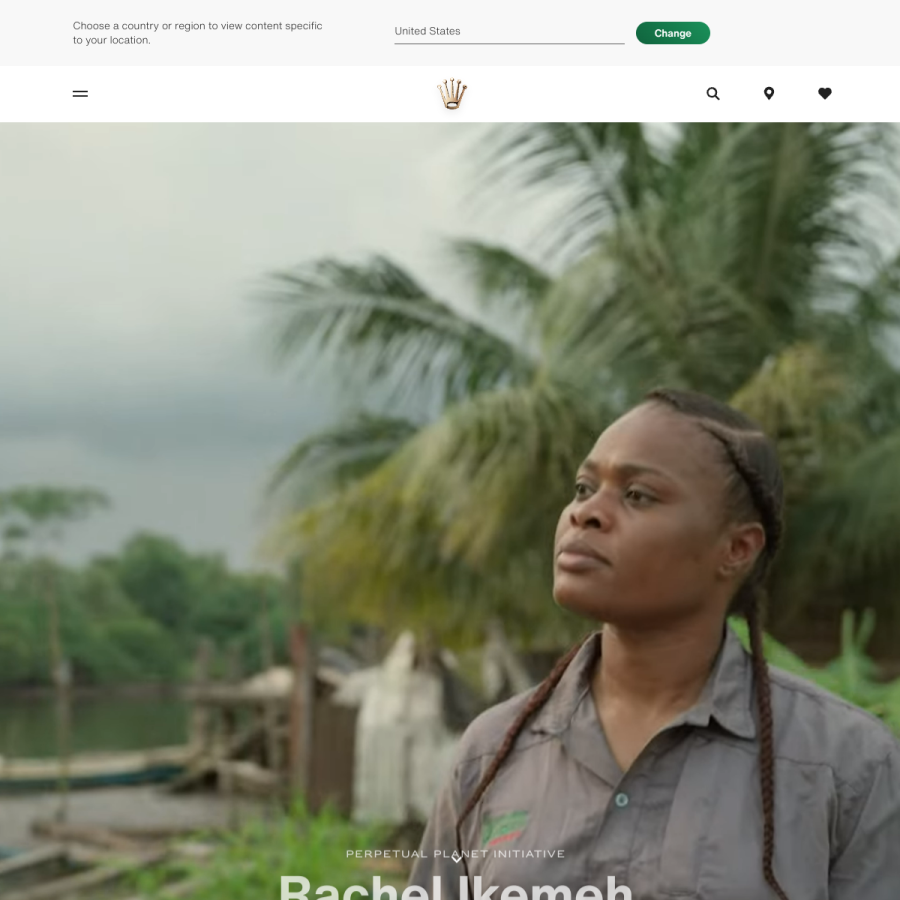 rolex.com homepage screenshot