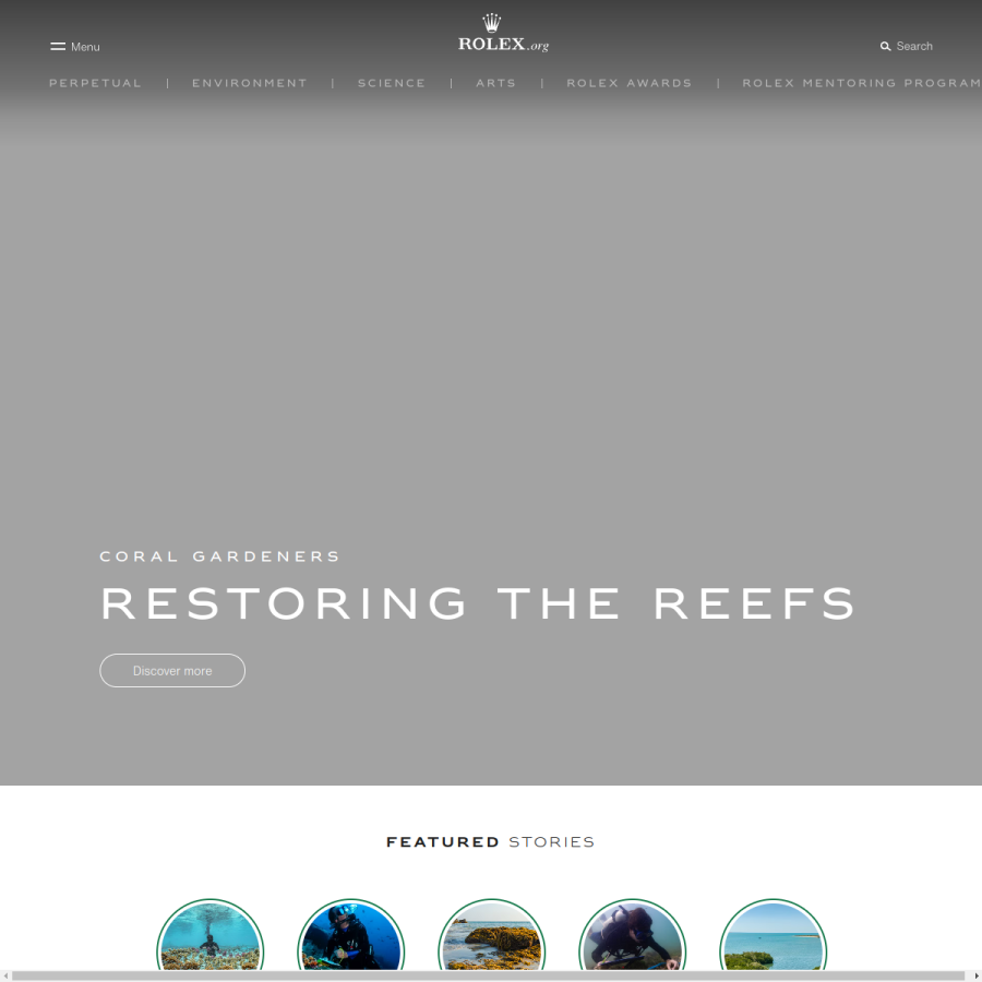 rolex.org homepage screenshot