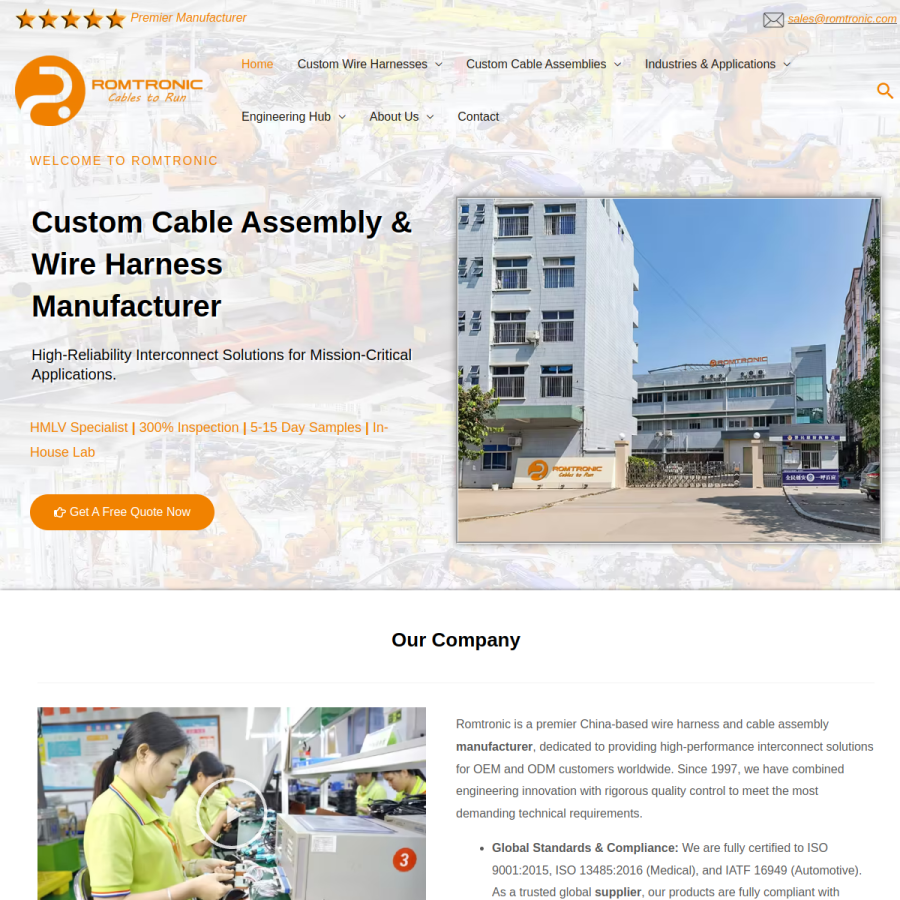 romtronic.com homepage screenshot