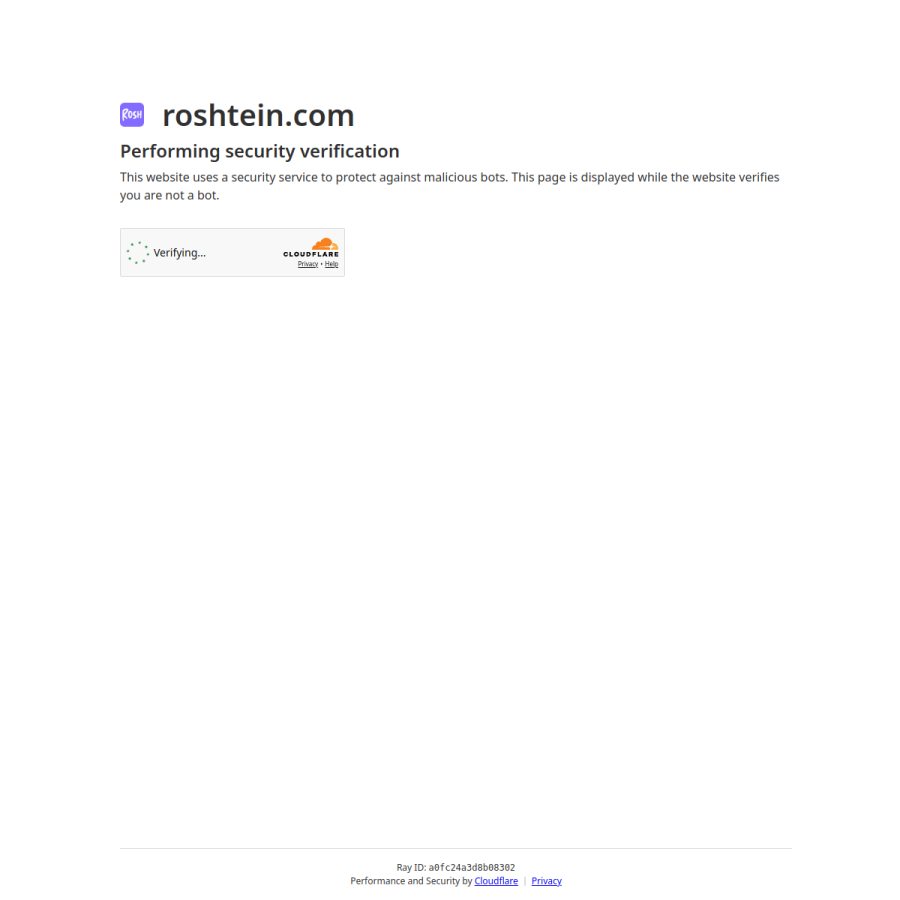 roshtein.com homepage screenshot
