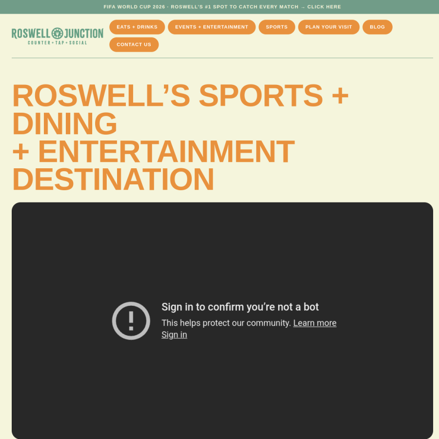 roswelljunction.com homepage screenshot