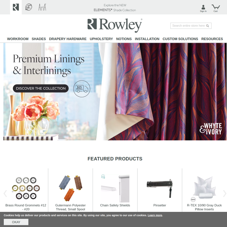 rowleycompany.com homepage screenshot