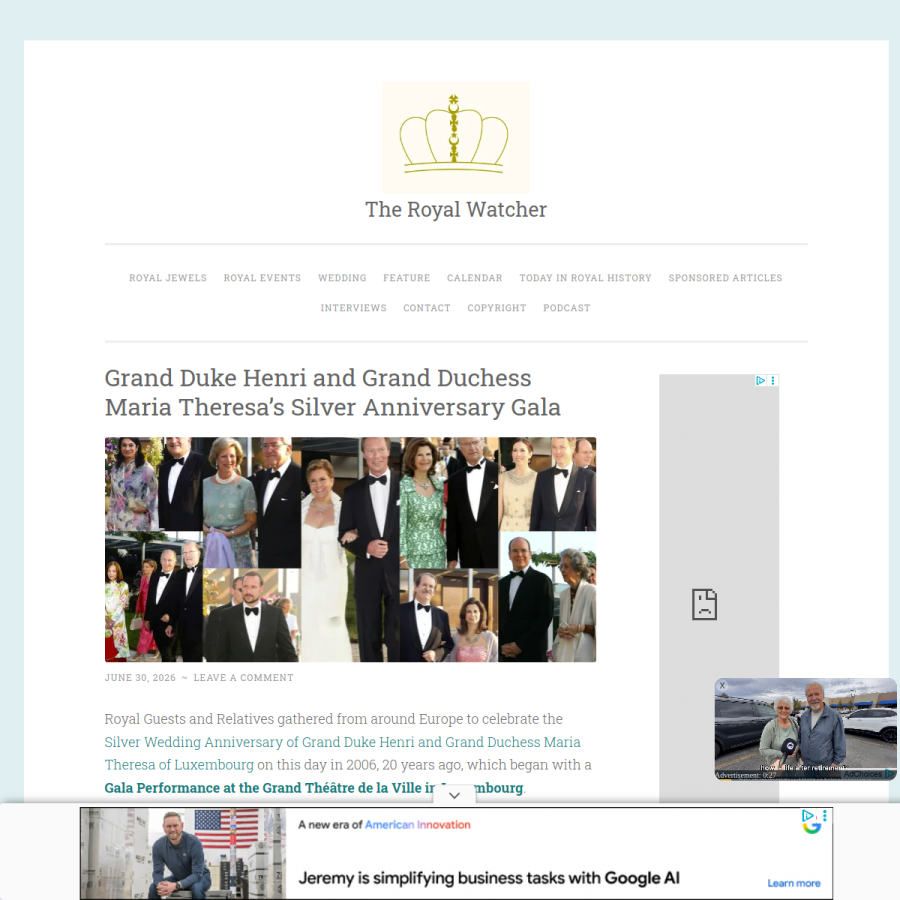 royalwatcherblog.com homepage screenshot