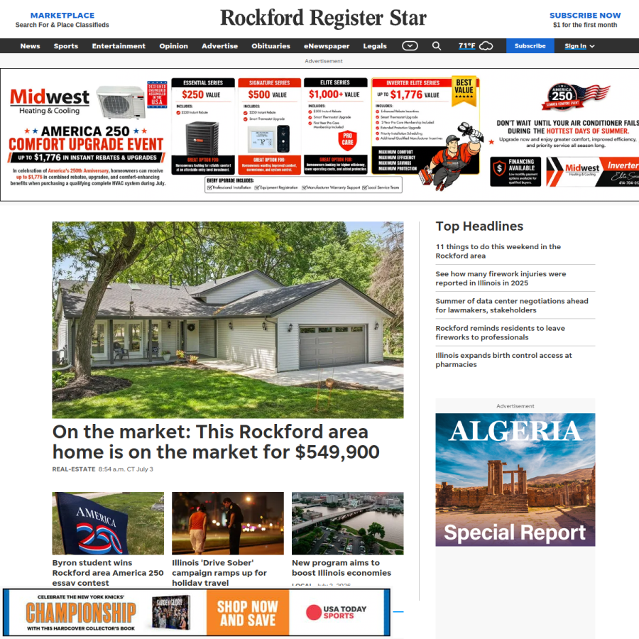 rrstar.com homepage screenshot