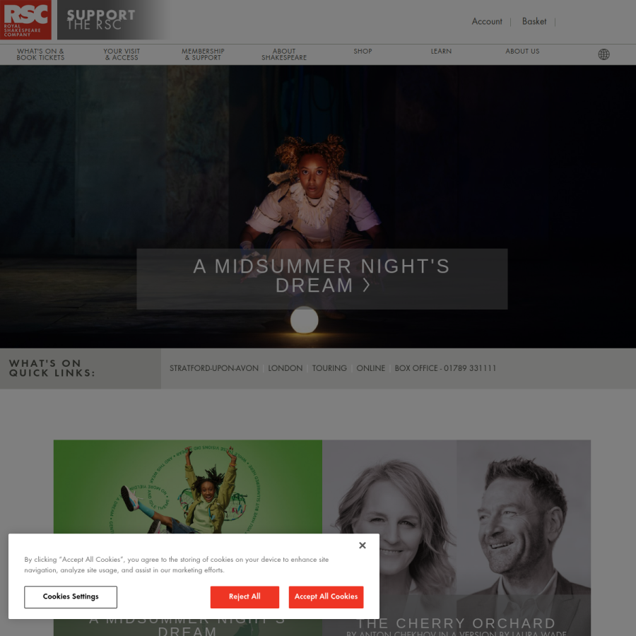 rsc.org.uk homepage screenshot
