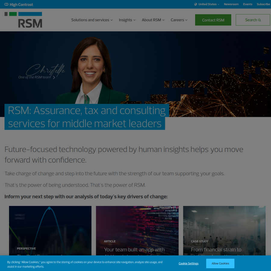 rsmus.com homepage screenshot