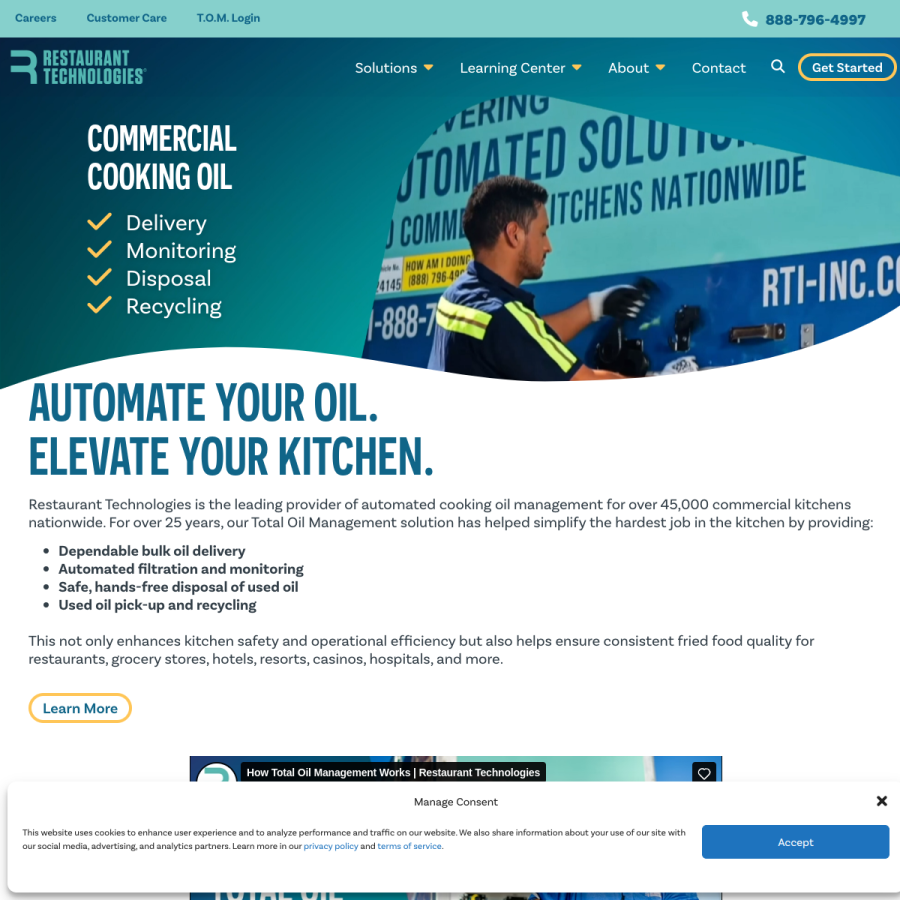 rti-inc.com homepage screenshot