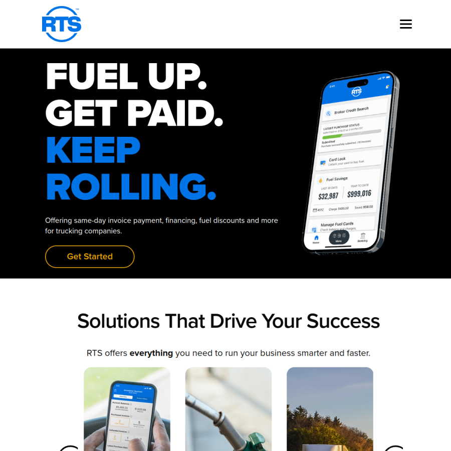rtsinc.com homepage screenshot