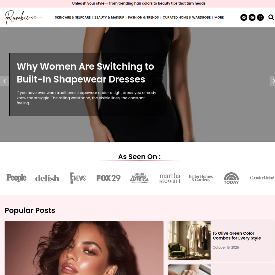 rumbie.co homepage screenshot