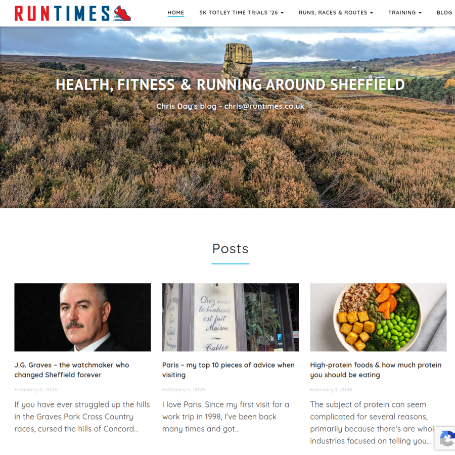 runtimes.co.uk homepage screenshot